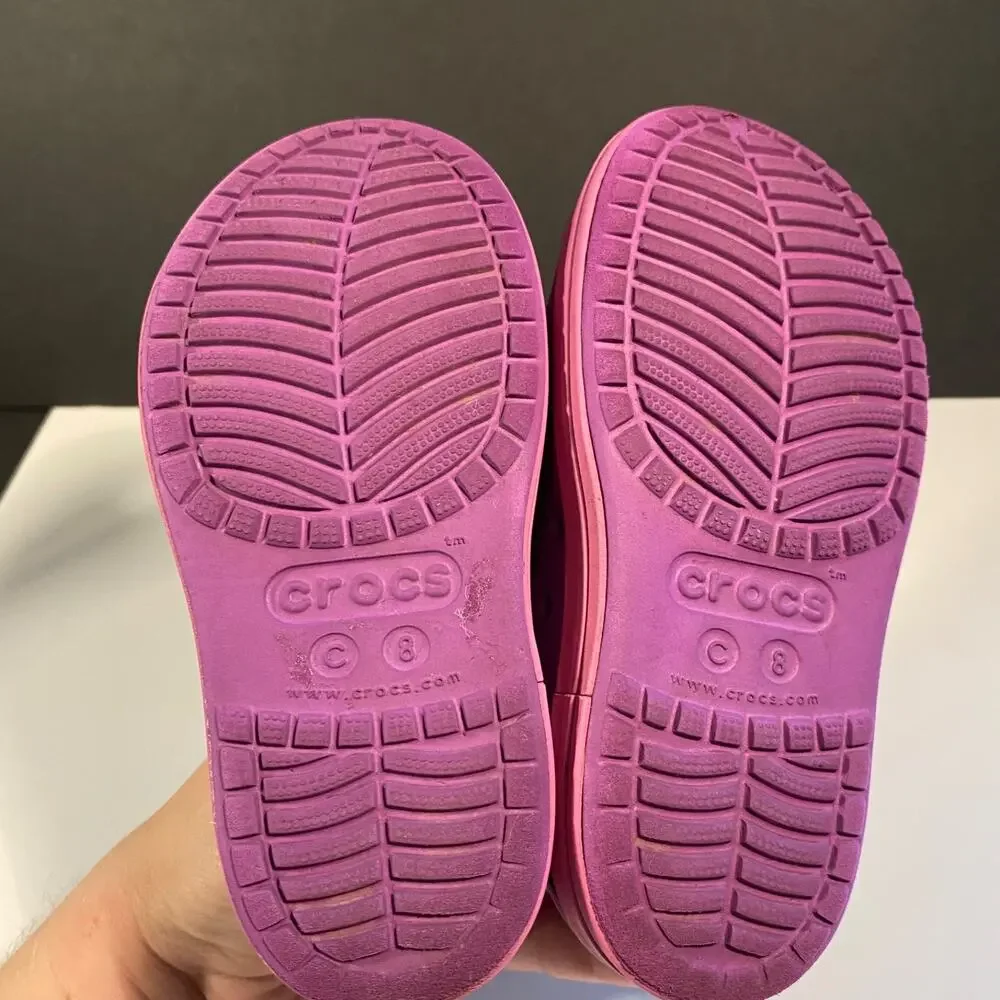 Croc Sneakers Bump It Slip On Purple water shoes Girls Size 8C